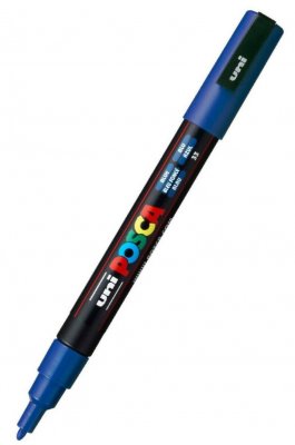 Uni-Ball Posca Ανεξίτηλος Μαρκαδόρος 0.9-1.3mm Μπλε ( PC3M) Uni-Ball Posca Ανεξίτηλος Μαρκαδόρος 0.9-1.3mm Μπλε ( PC3M)