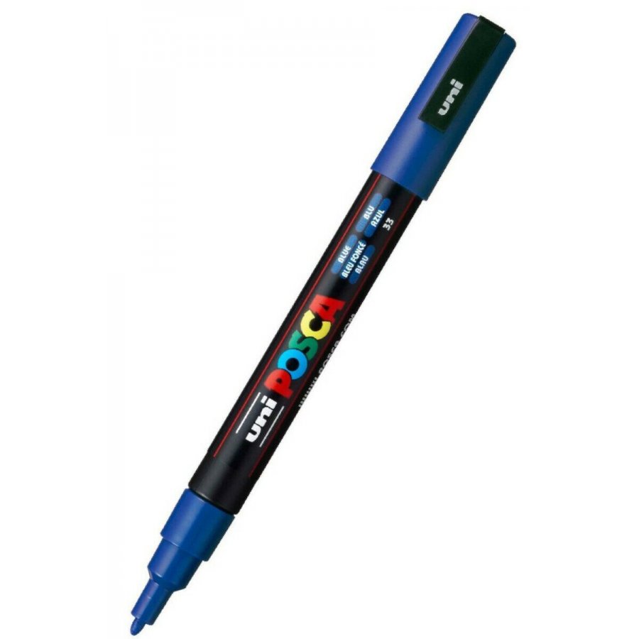 Uni-Ball Posca Ανεξίτηλος Μαρκαδόρος 0.9-1.3mm Μπλε ( PC3M) Uni-Ball Posca Ανεξίτηλος Μαρκαδόρος 0.9-1.3mm Μπλε ( PC3M)