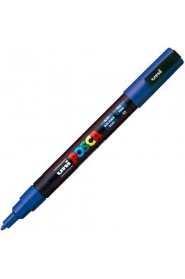 Uni-Ball Posca Ανεξίτηλος Μαρκαδόρος 0.9-1.3mm Μπλε ( PC3M)