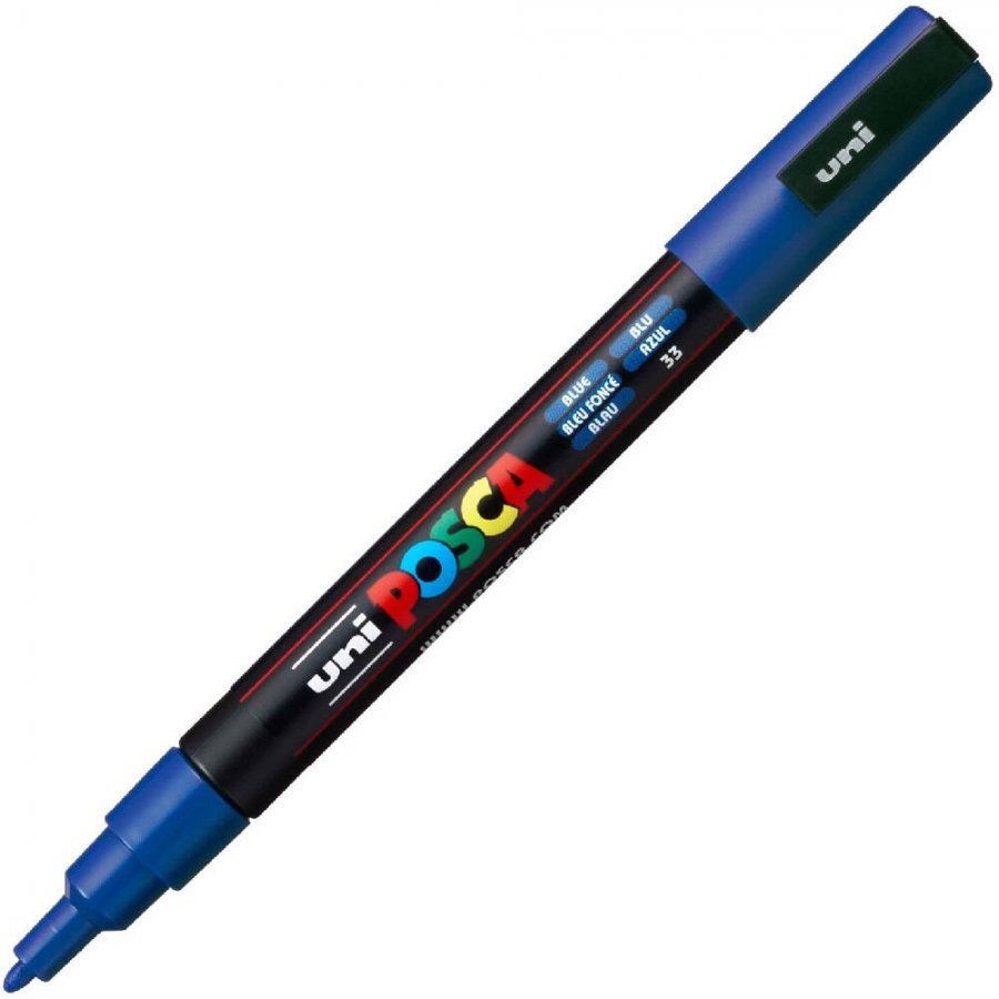 Uni-Ball Posca Ανεξίτηλος Μαρκαδόρος 0.9-1.3mm Μπλε ( PC3M) Uni-Ball Posca Ανεξίτηλος Μαρκαδόρος 0.9-1.3mm Μπλε ( PC3M)