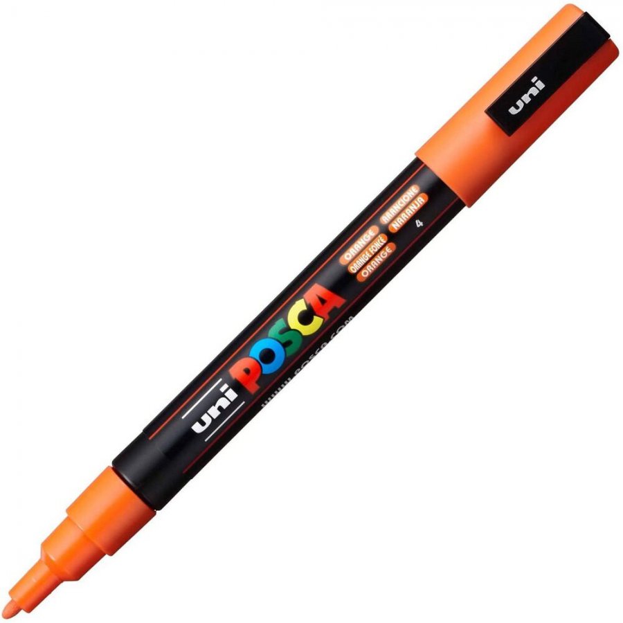 Uni-Ball Posca Ανεξίτηλος Μαρκαδόρος 0.9-1.3mm Πορτοκαλί (PC3M) Uni-Ball Posca Ανεξίτηλος Μαρκαδόρος 0.9-1.3mm Πορτοκαλί (PC3M)