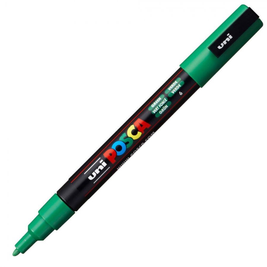 Uni-Ball Posca Ανεξίτηλος Μαρκαδόρος 0.9-1.3mm Πράσινος (PC3M) Uni-Ball Posca Ανεξίτηλος Μαρκαδόρος 0.9-1.3mm Πράσινος (PC3M)