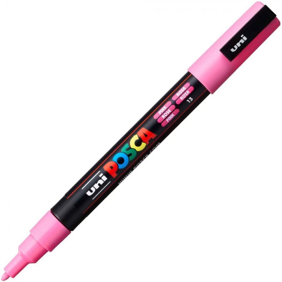 Uni-Ball Posca Ανεξίτηλος Μαρκαδόρος 0.9-1.3mm Ροζ (PC3M) Uni-Ball Posca Ανεξίτηλος Μαρκαδόρος 0.9-1.3mm Ροζ (PC3M)