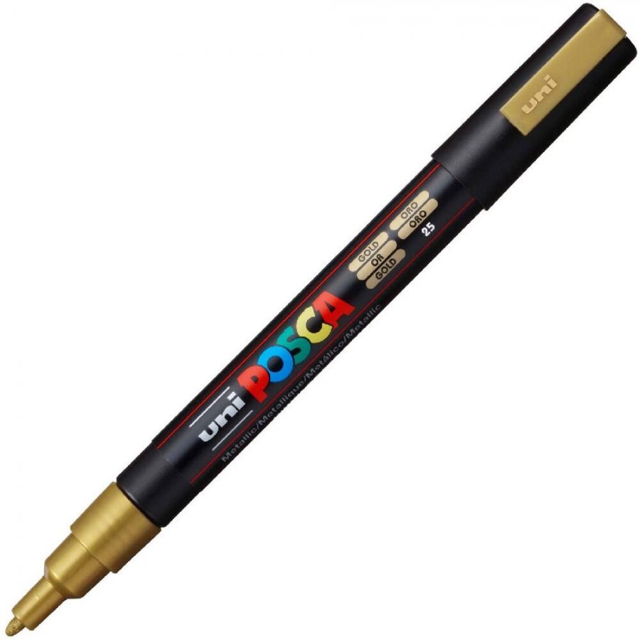 Uni-Ball Posca Ανεξίτηλος Μαρκαδόρος 0.9-1.3mm Χρυσός (PC3M) Uni-Ball Posca Ανεξίτηλος Μαρκαδόρος 0.9-1.3mm Χρυσός (PC3M)