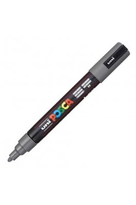 Uni-Ball Posca Ανεξίτηλος Μαρκαδόρος 1.8-2.5mm Σκούρο Γκρι (PC5M) Uni-Ball Posca Ανεξίτηλος Μαρκαδόρος 1.8-2.5mm Σκούρο Γκρι (PC5M)