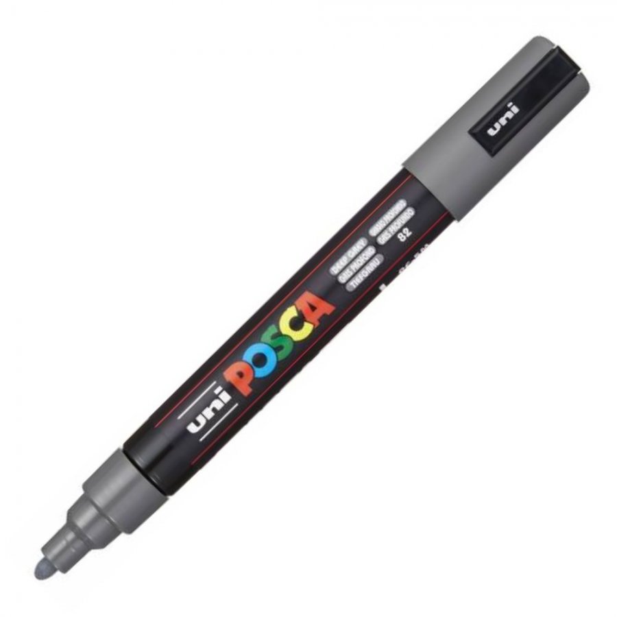 Uni-Ball Posca Ανεξίτηλος Μαρκαδόρος 1.8-2.5mm Σκούρο Γκρι (PC5M) Uni-Ball Posca Ανεξίτηλος Μαρκαδόρος 1.8-2.5mm Σκούρο Γκρι (PC5M)