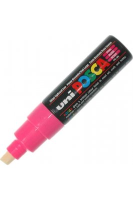 Uni-Ball Posca Ανεξίτηλος Μαρκαδόρος 8mm Ροζ (PC8K)
