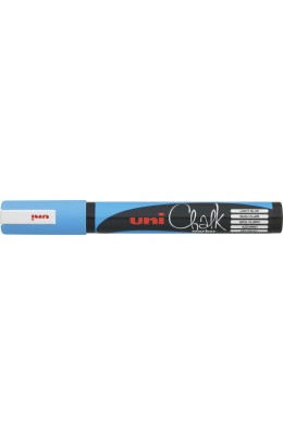Uni-Ball Chalk Marker Μαρκαδόρος Υγρής Κιμωλίας Γαλάζιο 1.8-2.5mm (PWE5M)