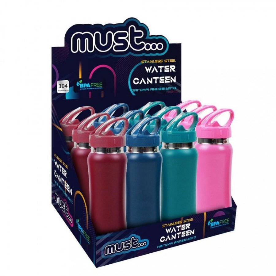 Must Παγούρι 500ml Ανοξείδωτο 6,8x22,5 Must Παγούρι 500ml Ανοξείδωτο 6,8x22,5