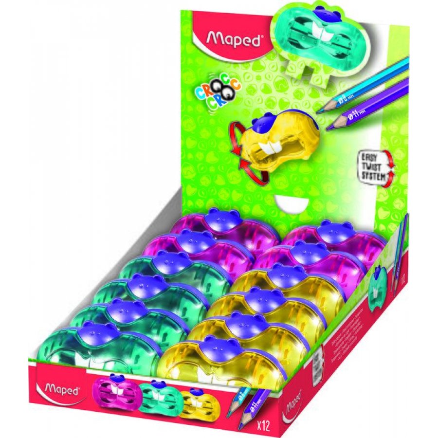 Maped Ξύστρα croc croc twist 2 τρύπες