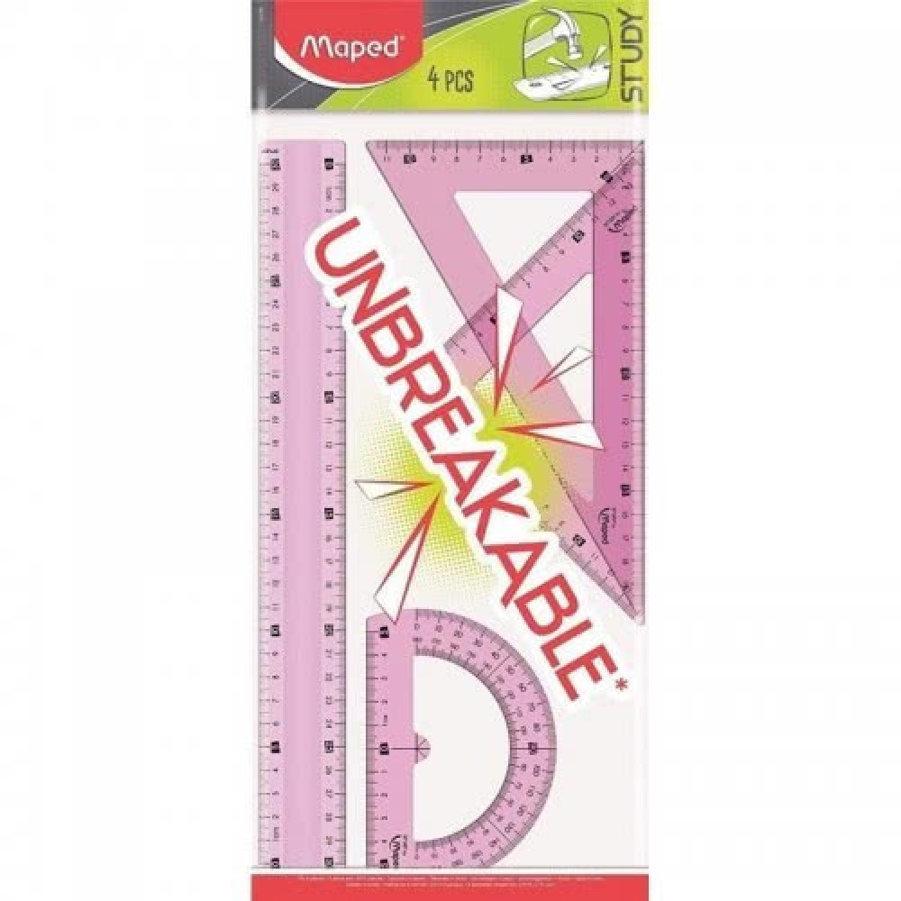 Maped Γεωμετρικό σετ οργάνων Unbreakable 20cm 4τεμάχια Maped Γεωμετρικό σετ οργάνων Unbreakable 20cm 4τεμάχια