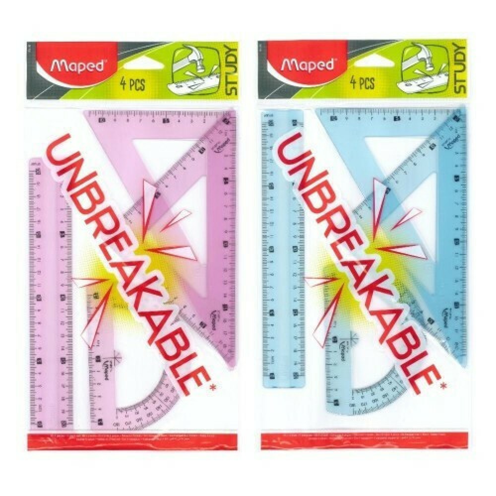 Maped Γεωμετρικό σετ οργάνων Unbreakable 20cm 4τεμάχια Maped Γεωμετρικό σετ οργάνων Unbreakable 20cm 4τεμάχια