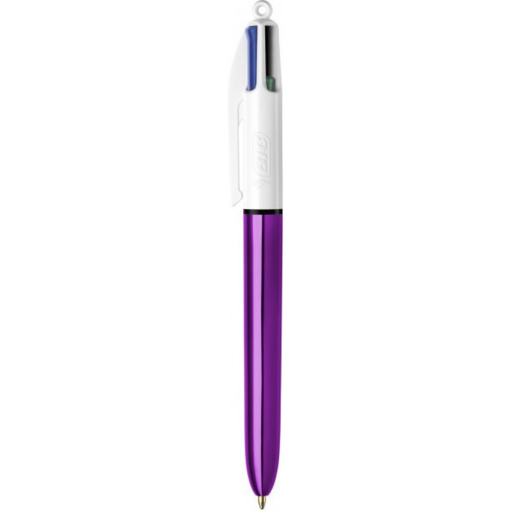 Bic Στυλό Ballpoint με Πολύχρωμο Mελάνι 4 Colours Shine Μωβ Bic Στυλό Ballpoint με Πολύχρωμο Mελάνι 4 Colours Shine Μωβ