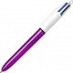 Bic Στυλό Ballpoint με Πολύχρωμο Mελάνι 4 Colours Shine Μωβ Bic Στυλό Ballpoint με Πολύχρωμο Mελάνι 4 Colours Shine Μωβ