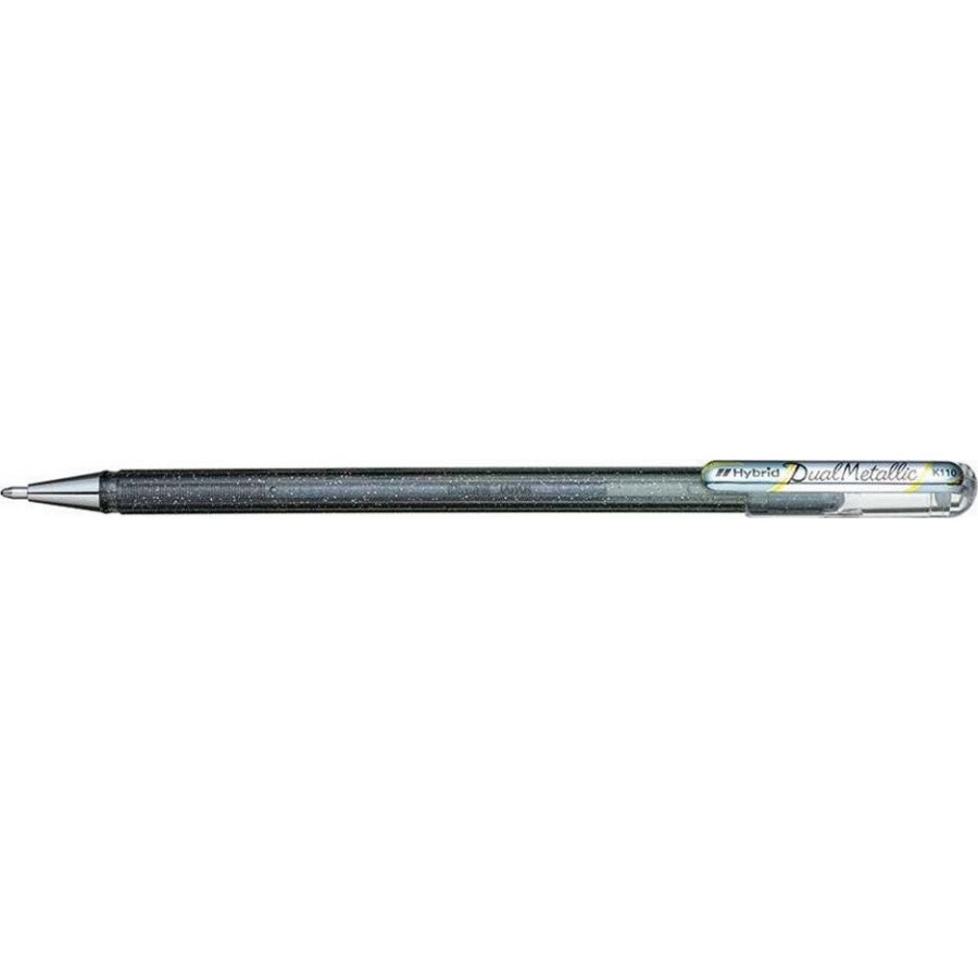 Pentel Στυλό Gel 1.0mm με Ασημί Mελάνι Hybrid Dual Metallic (K110-DZX) Pentel Στυλό Gel 1.0mm με Ασημί Mελάνι Hybrid Dual Metallic (K110-DZX)