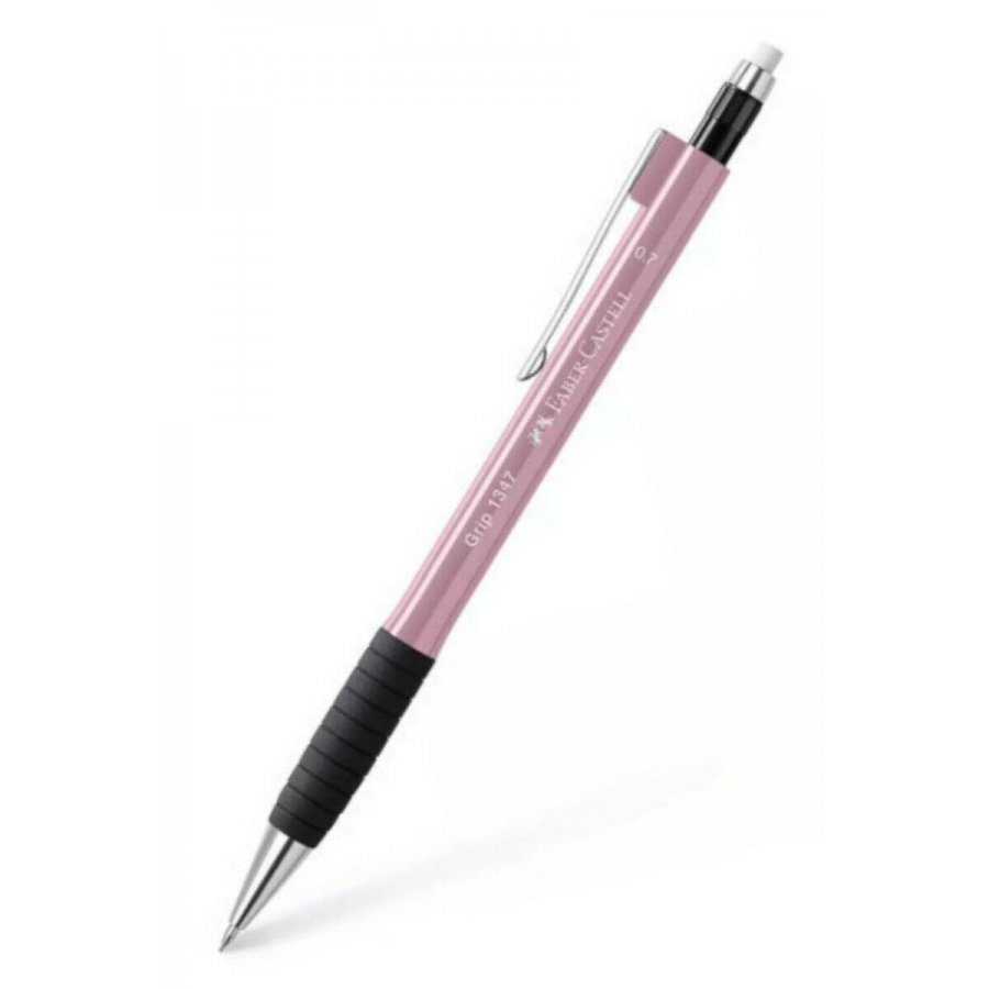 Faber-Castell Grip Μηχανικό Μολύβι 0.7mm με Γόμα σε Ροζ χρώμα (134727) Faber-Castell Grip Μηχανικό Μολύβι 0.7mm με Γόμα σε Ροζ χρώμα (134727)