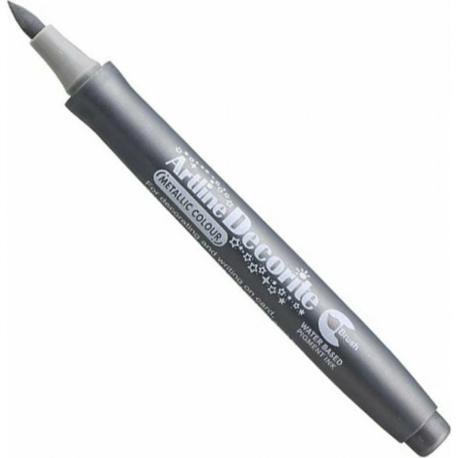 Artline Ακρυλικός Διακόσμησης με Πινέλο Ασημί Artline Ακρυλικός Διακόσμησης με Πινέλο Ασημί