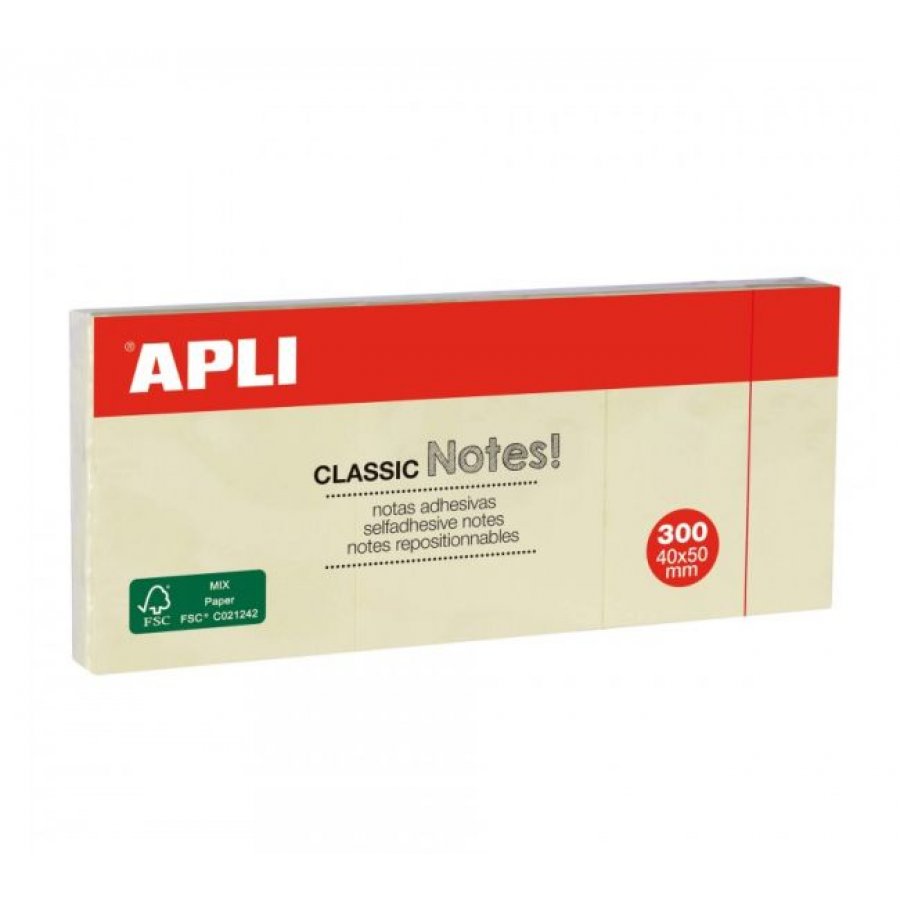 Apli Χαρτάκια Αυτοκόλλητα 50 x 400 mm 3 x 100Φ. (10977) Apli Χαρτάκια Αυτοκόλλητα 50 x 400 mm 3 x 100Φ. (10977)