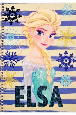 Τετράδιο Σπιράλ Frozen 17 x 25  2 Θεμάτων 64Φ.