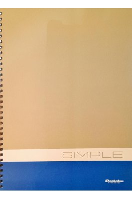 Daskalou Τετράδιο Σπιράλ Α4 Simple 2 Θεμάτων 60 Φύλλων