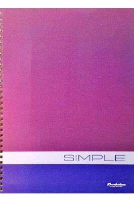 Daskalou Τετράδιο Σπιράλ Α4 Simple 2 Θεμάτων 60 Φύλλων