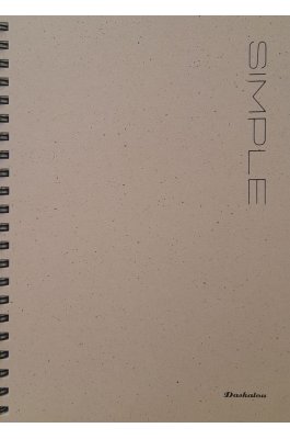 Daskalou Τετράδιο Σπιράλ Α4 Simple 4 Θεμάτων 120 Φύλλων (6417)
