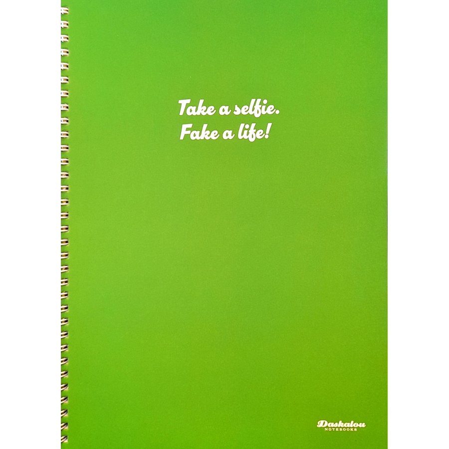 Daskalou Τετράδιο Σπιράλ Α4 Slogan 3 Θεμάτων 90Φ. (6370) Daskalou Τετράδιο Σπιράλ Α4 Slogan 3 Θεμάτων 90Φ. (6370)