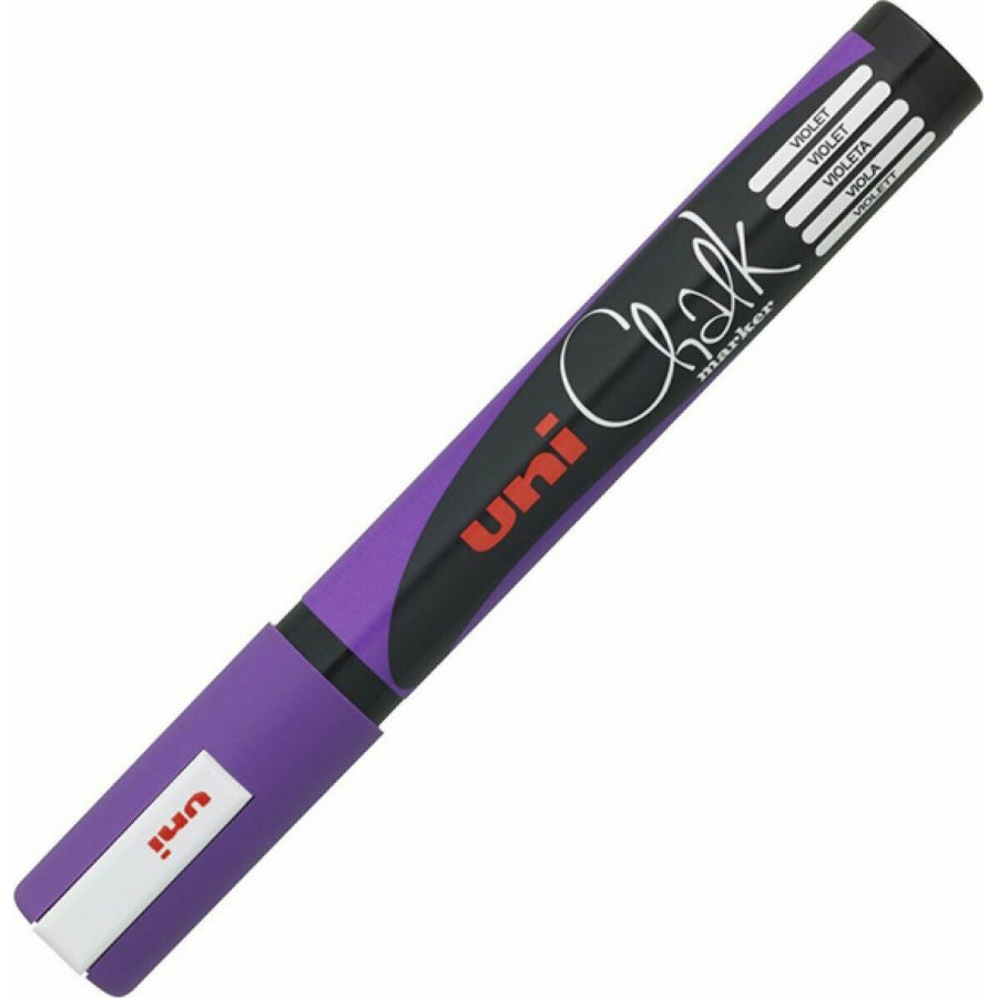 Uni-Ball Chalk Marker Μαρκαδόρος Υγρής Κιμωλίας Μωβ 1.8-2.5mm (PWE5M) Uni-Ball Chalk Marker Μαρκαδόρος Υγρής Κιμωλίας Μωβ 1.8-2.5mm (PWE5M)