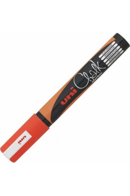Uni-Ball Chalk Marker Μαρκαδόρος Υγρής Κιμωλίας Φωσφοριζε Πορτοκαλι 1.8-2.5mm (PWE5M)