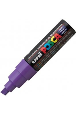 Uni-Ball Posca Ανεξίτηλος Μαρκαδόρος 8mm Μωβ (PC8K)