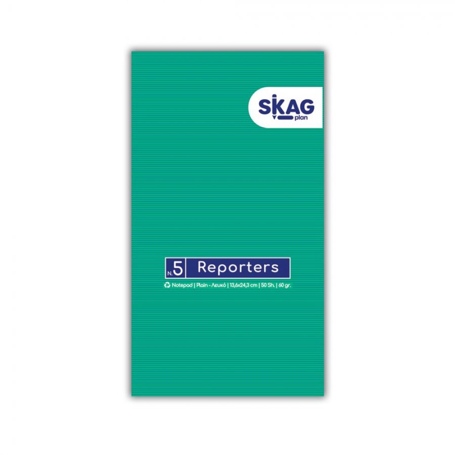 Skag Νο5 Μπλοκ Σημειώσεων Κολλητό 50 Φύλλων Λευκό 13,6x24,3cm (140553) Skag Νο5 Μπλοκ Σημειώσεων Κολλητό 50 Φύλλων Λευκό 13,6x24,3cm (140553)