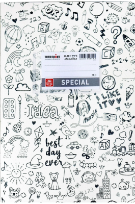 Typotrust Τετράδιο Special Doodles Ριγέ 50Φ. Λευκό (04315) Typotrust Τετράδιο Special Doodles Ριγέ 50Φ. Λευκό (04315)