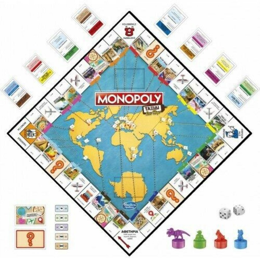 Hasbro Monopoly Επιτραπέζιο Παιχνίδι Travel World Tour Hasbro Monopoly Επιτραπέζιο Παιχνίδι Travel World Tour