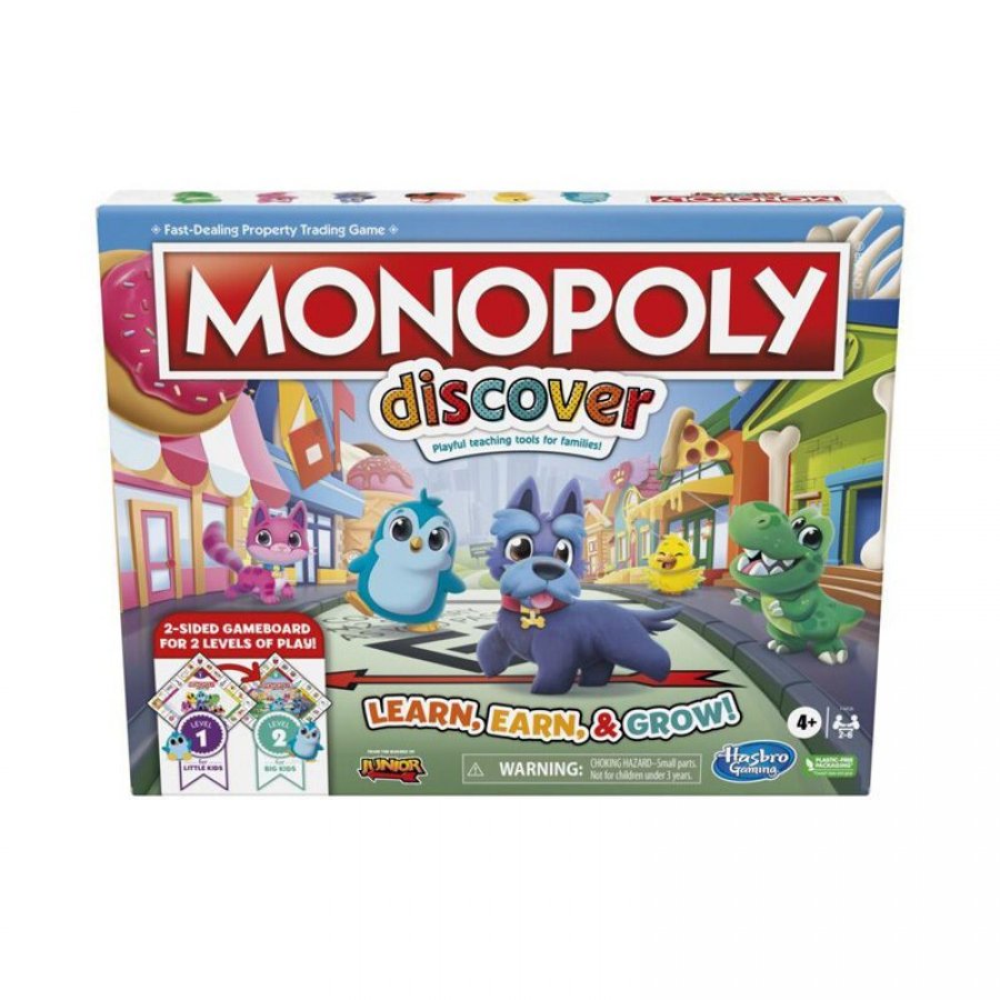 Hasbro Επιτραπέζιο Παιχνίδι Monopoly Junior: Learn Earn And Grow Hasbro Επιτραπέζιο Παιχνίδι Monopoly Junior: Learn Earn And Grow