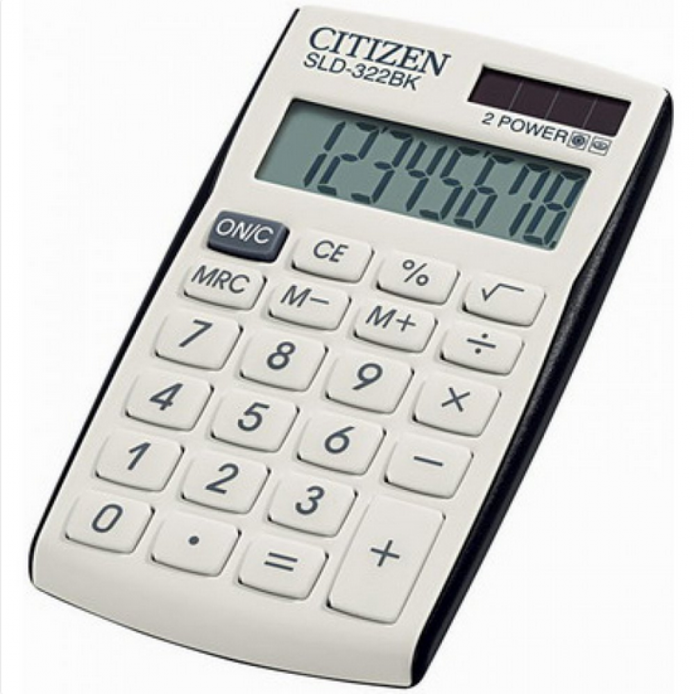 Citizen Αριθμομηχανή Λευκό (SLD322BK) Citizen Αριθμομηχανή Λευκό (SLD322BK)