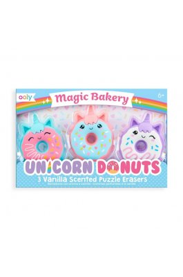 Ooly Unicorn Donuts Με Άρωμα Βανίλια Γόμα 3 τμχ (112090)