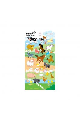 Funny Sticker World Αυτοκόλλητα με Ζώα της Φάρμας