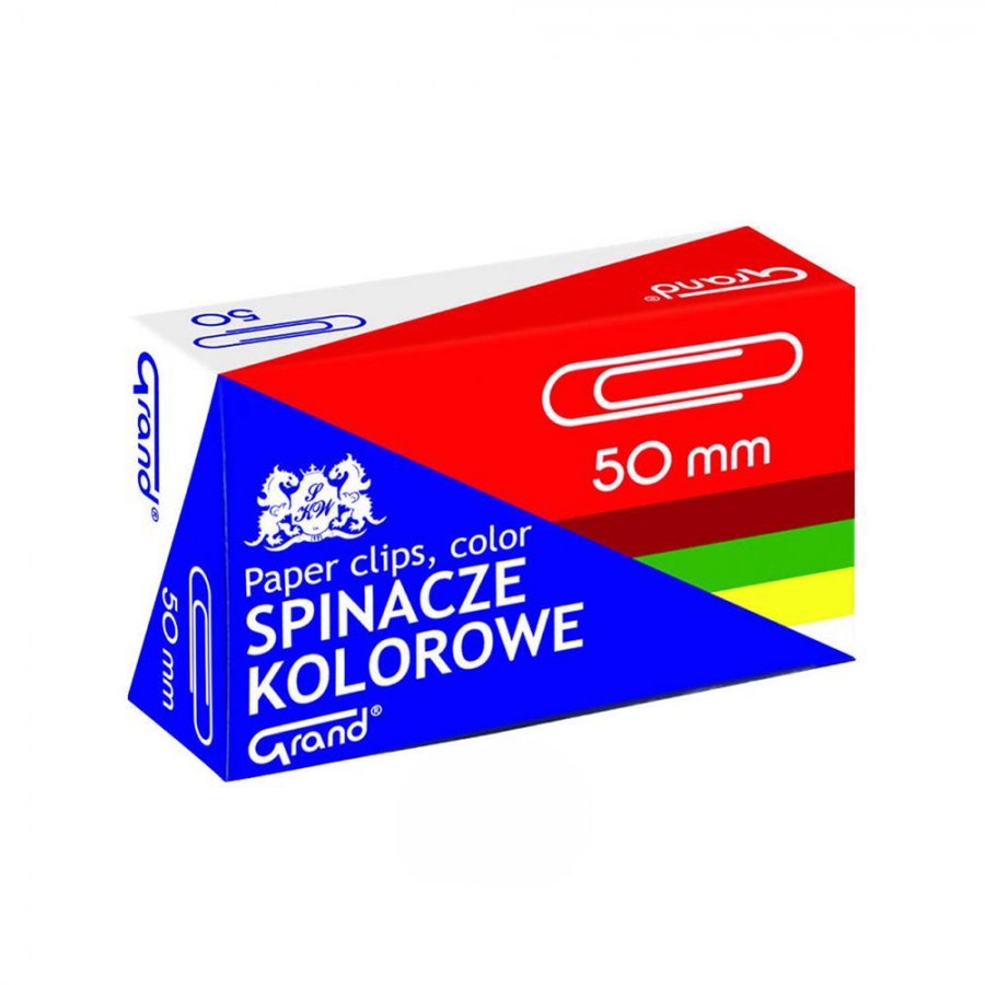 Grand Συνδετήρες Μεταλλικοί Πολύχρωμοι 50mm 50τμχ Grand Συνδετήρες Μεταλλικοί Πολύχρωμοι 50mm 50τμχ