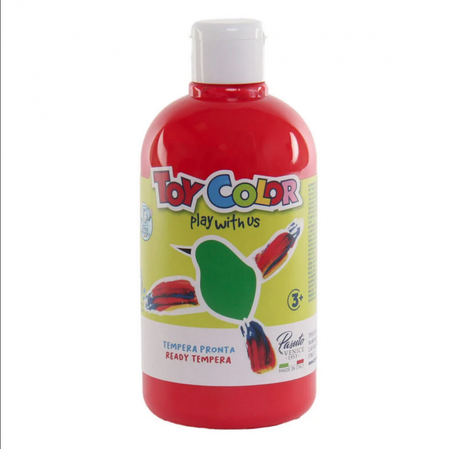 Toy Color Ready Τέμπερα Ζωγραφικής Κόκκινη σε Μπουκάλι 500ml (0551008) Toy Color Ready Τέμπερα Ζωγραφικής Κόκκινη σε Μπουκάλι 500ml (0551008)