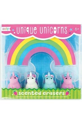 Ooly Σετ Γόμες για Μολύβι Unique Unicorns Με Άρωμα Φράουλα 5τμχ (112082)