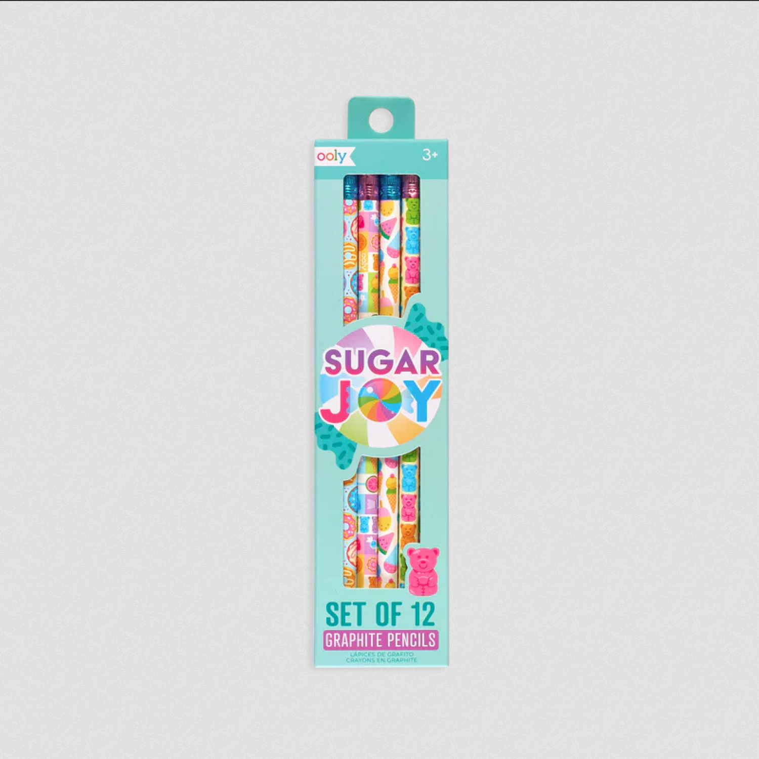 Ooly Sugar Joy Σετ 12 Μολύβια HB με Γόμα (128157)