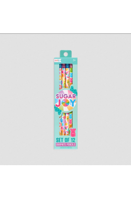 Ooly Sugar Joy Σετ 12 Μολύβια HB με Γόμα (128157)