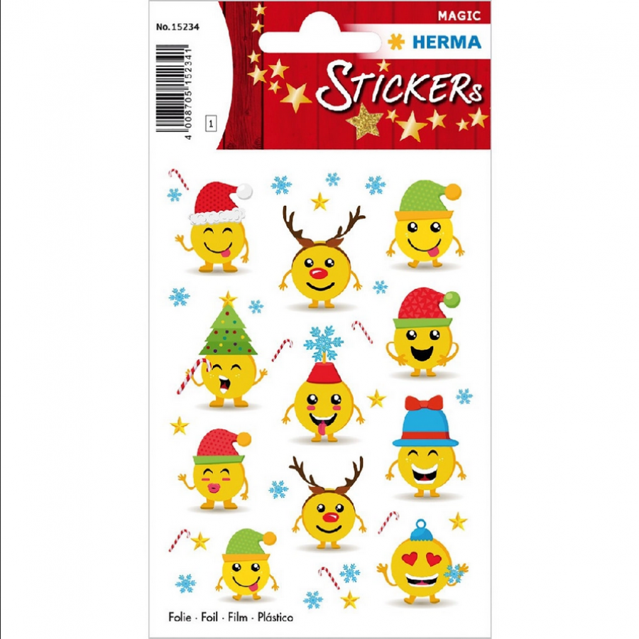 Herma Αυτοκόλλητα Magic Χριστουγέννων Christmas Emojis (15234) Herma Αυτοκόλλητα Magic Χριστουγέννων Christmas Emojis (15234)