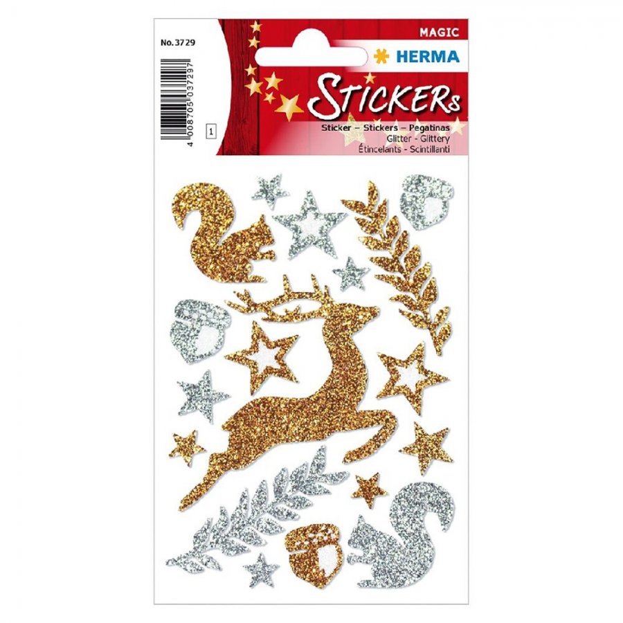 Herma Αυτοκόλλητα Magic Χριστουγέννων Glitter Ζώα του δάσους (3729) Herma Αυτοκόλλητα Magic Χριστουγέννων Glitter Ζώα του δάσους (3729)