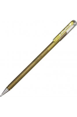 Pentel Στυλό Gel 1.0mm με Χρυσό Mελάνι Hybrid Dual Metallic (K110DXX)