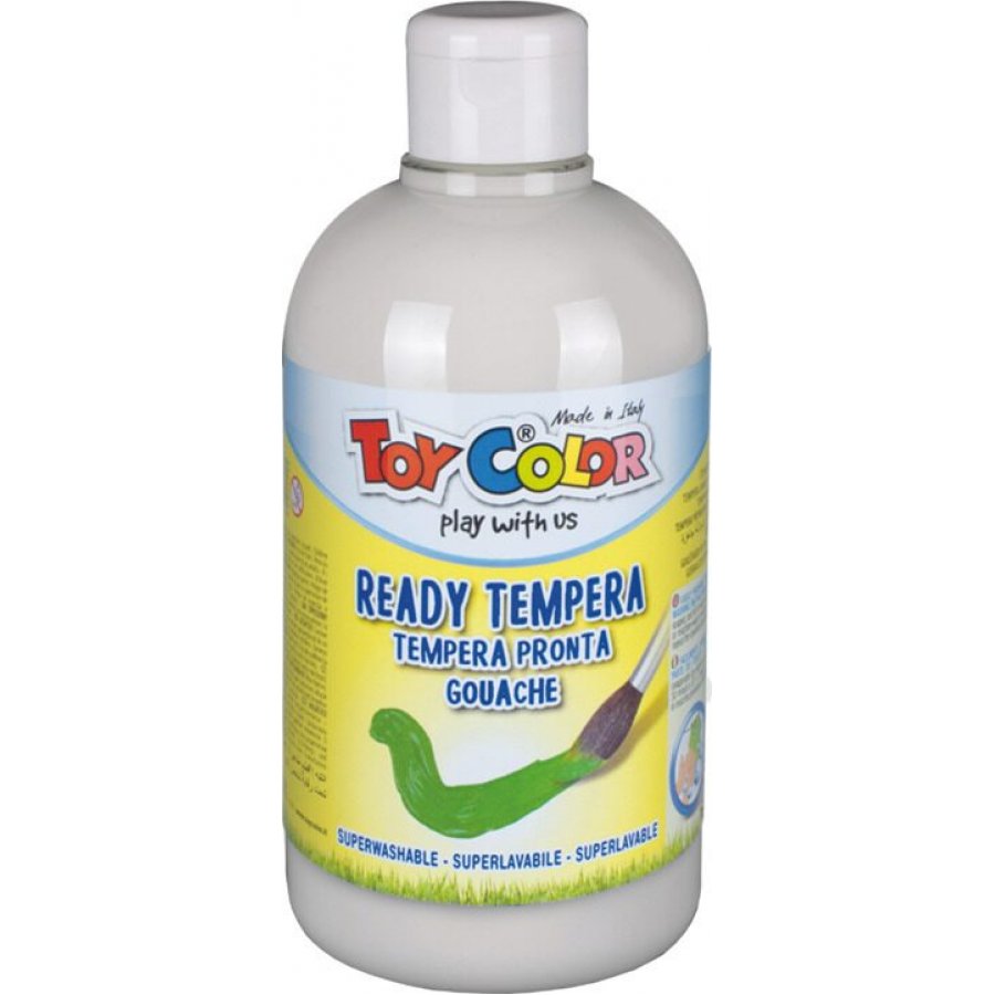 Toy Color Ready Τέμπερα Ζωγραφικής Λευκή σε Μπουκάλι 500ml (0551001) Toy Color Ready Τέμπερα Ζωγραφικής Λευκή σε Μπουκάλι 500ml (0551001)