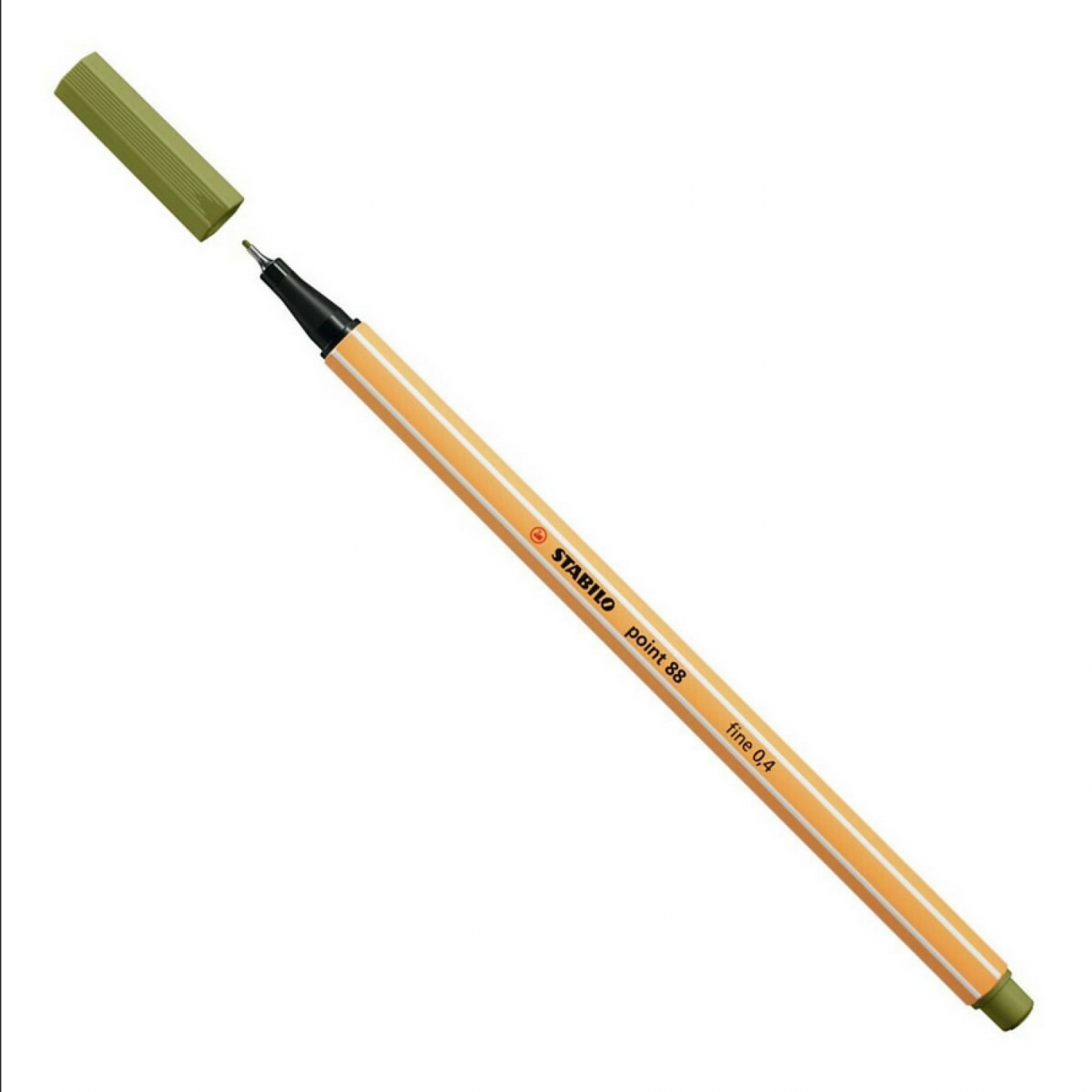Stabilo Point 88 Μαρκαδόρος Σχεδίου 0.4mm Χακί (88/37)