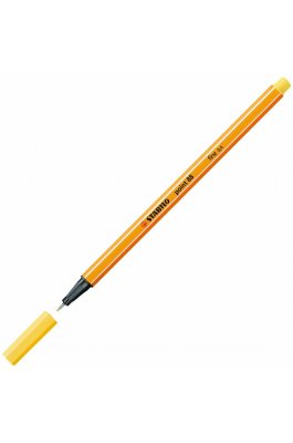Stabilo Point 88 Μαρκαδόρος Σχεδίου 0.4mm Κίτρινος (88/44)