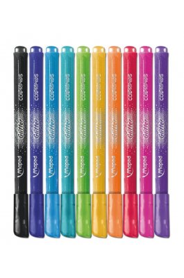 Maped Color'Peps Glitter Πλενόμενοι Glitter Μαρκαδόροι Ζωγραφικής Λεπτοί σε 10 Χρώματα (847110) Maped Color'Peps Glitter Πλενόμενοι Glitter Μαρκαδόροι Ζωγραφικής Λεπτοί σε 10 Χρώματα (847110)