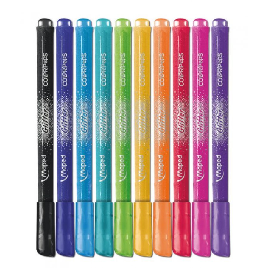 Maped Color'Peps Glitter Πλενόμενοι Glitter Μαρκαδόροι Ζωγραφικής Λεπτοί σε 10 Χρώματα (847110) Maped Color'Peps Glitter Πλενόμενοι Glitter Μαρκαδόροι Ζωγραφικής Λεπτοί σε 10 Χρώματα (847110)